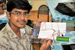 PSG students at hands on lab